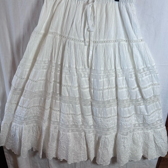 LOVESHACKFANCY
DONNA SKIRT - ANTIQUE WHITE - Picture 1 of 9